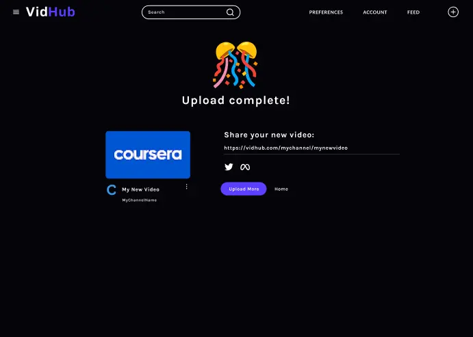 Upload Complete Screen Desktop Size